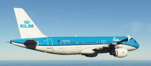 KLM  Airbus A320 - PH-AEA - 8K + 4K - w/Cabin - Fenix A320 V2 thumbnail 4