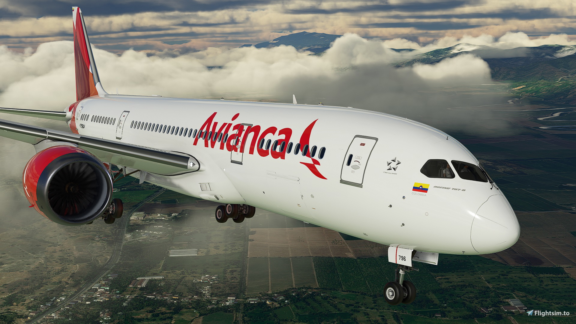 [Kuro 787-8] [V2] Avianca Colombia Boeing 787-8 - Image 1