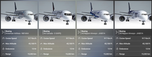 Kuro 787-8 - Default Thumbnails & UI Clean Up