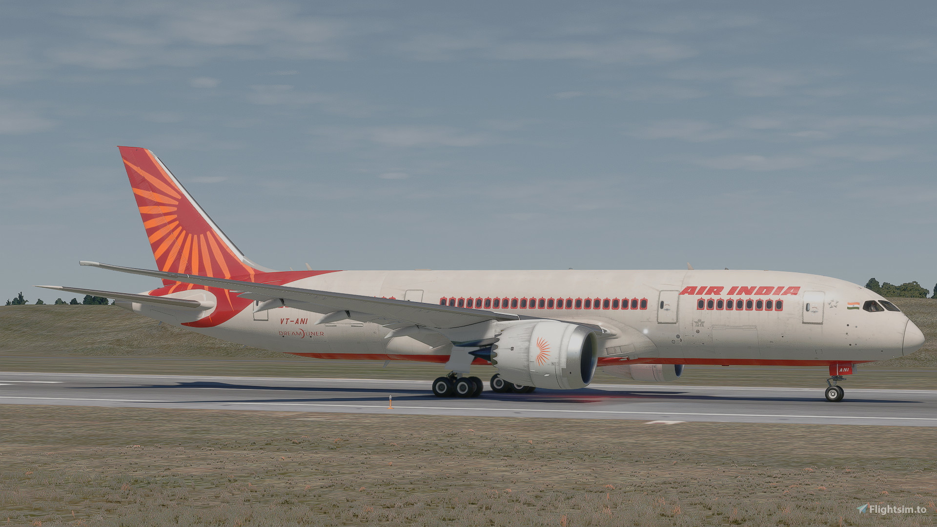 Kuro B787-8 v2 - Air India VT-ANI (Dirty) [WINGS FIXED] for