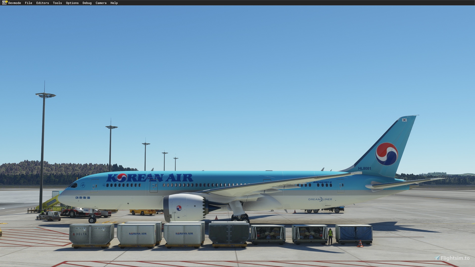 Kuro B787-8 v2] KOREAN AIR NO MIRRORING for Microsoft Flight 