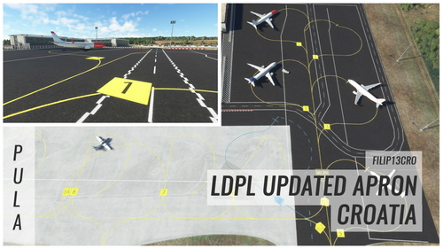 LDPL Pula Airport Updated Apron