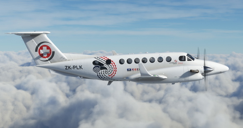 Skyline Aviation ZK-PLK - Hawke's Bay Air Ambulance (New Zealand) | Asobo Beechcraft King Air B350i