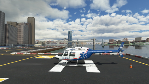 LifeNet Virtual Airline Livery for the Cowan Sim Bell 206B3