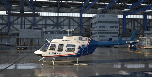 LifeNet Virtual Airline Livery for the Cowan Sim Bell 206L3
