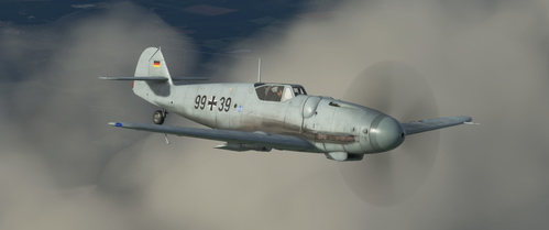 Livery BF 109G-6 Modern Luftwaffe 99+39 / blank plain grey fictional
