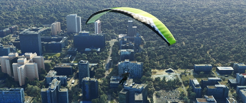 Livery FL Paramotor Falcon - green / chess