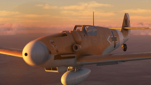 Livery FlyingIron bf-109 Desert