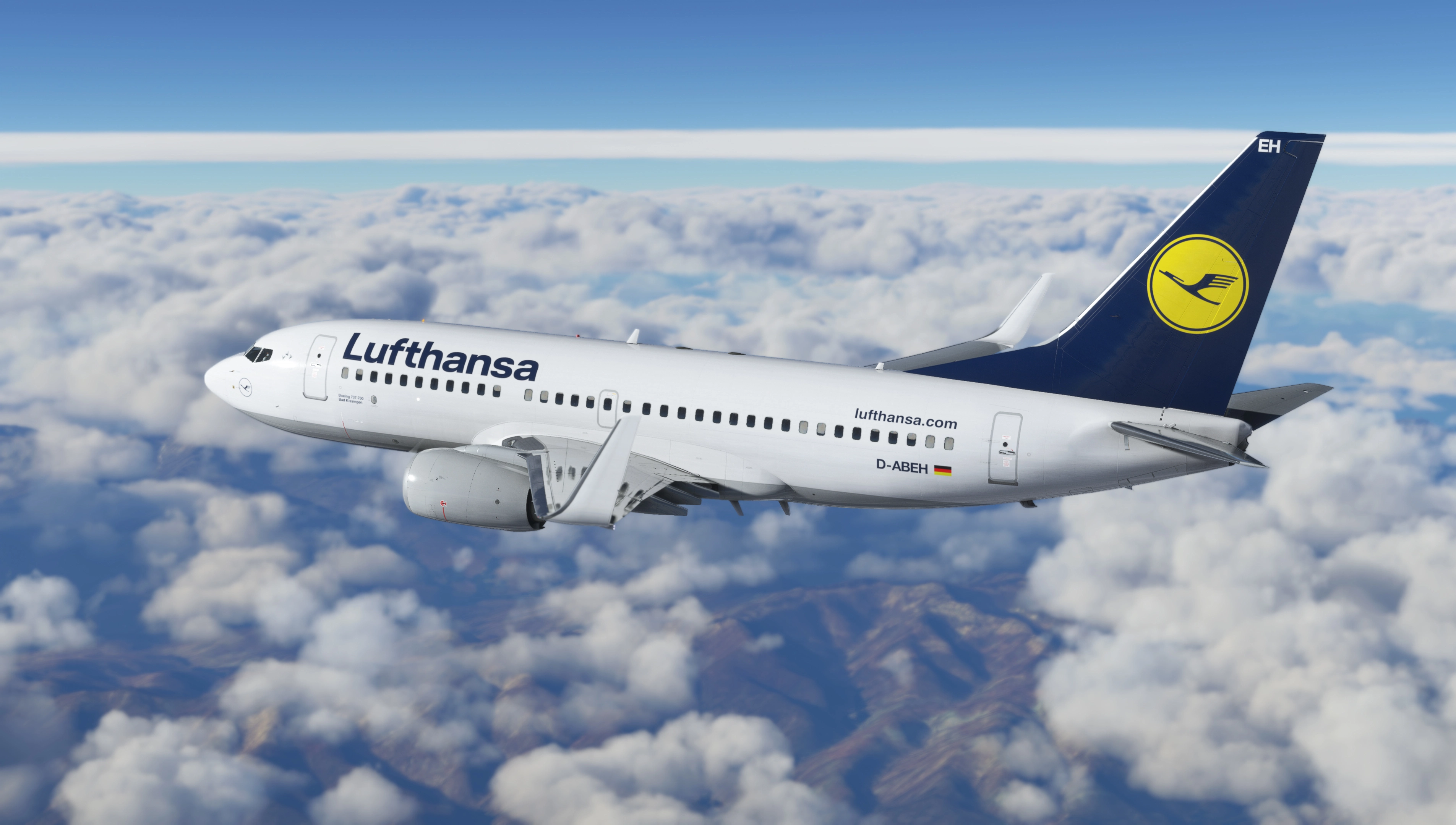 Lufthansa (D-ABEH) PMDG 737-700 - 8K - Image 1