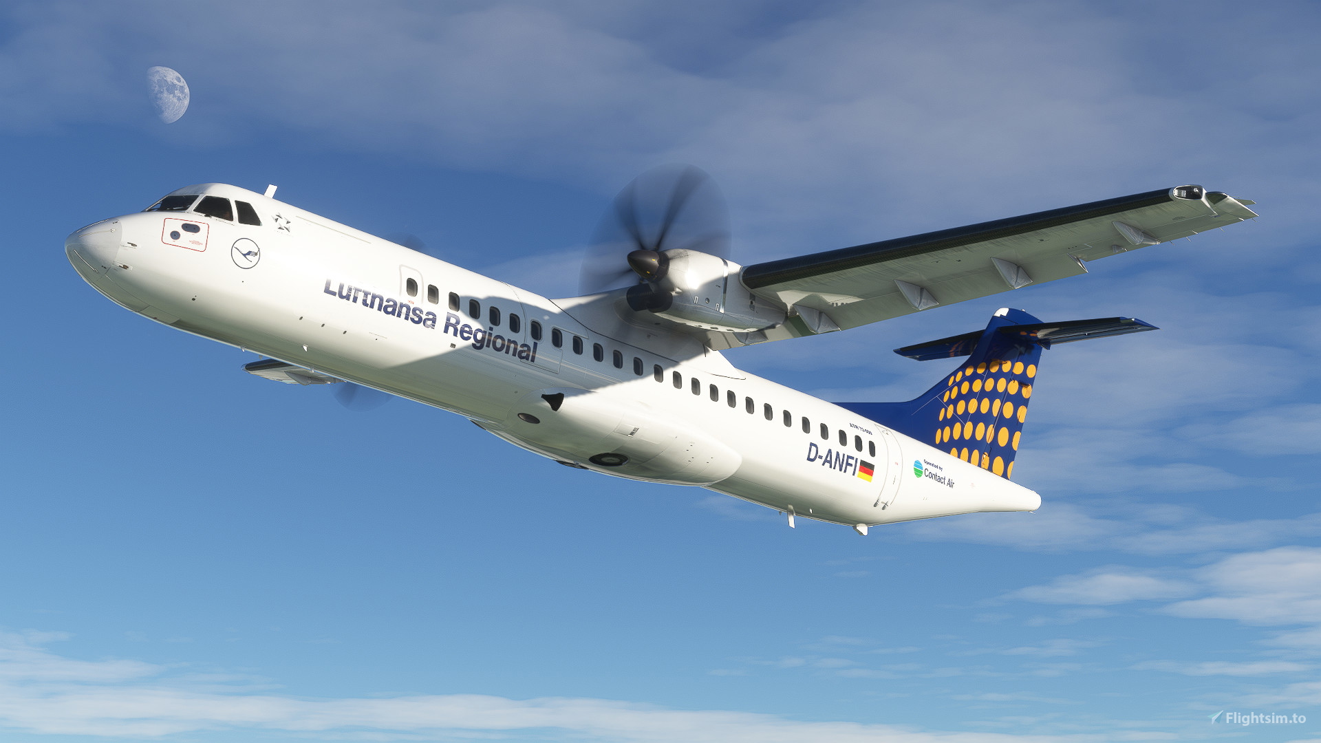 Lufthansa Regional [D-ANFI] Asobo ATR72 8K für Microsoft Flight