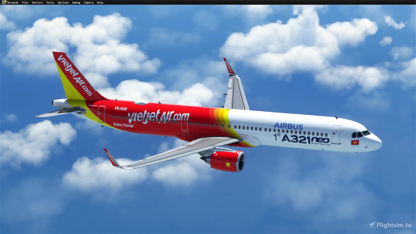 [LVFR A321 NEO] VIETJET special livery for FIRST A321 NEO for Microsoft ...