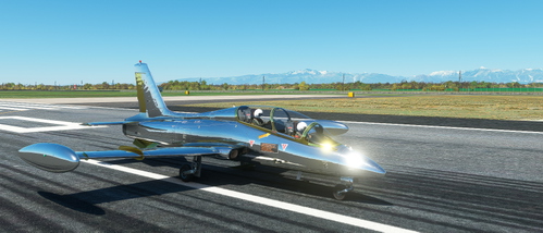 MB-339 Fictional Silver/Gold livery