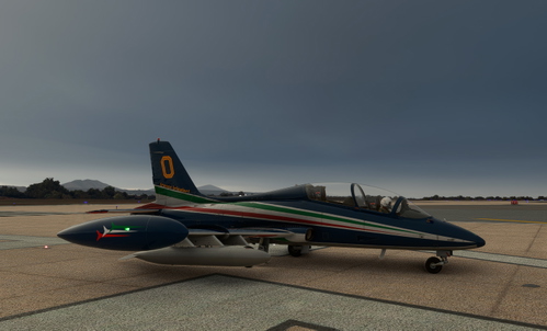 MB-339 PAN with elliptical tip tank