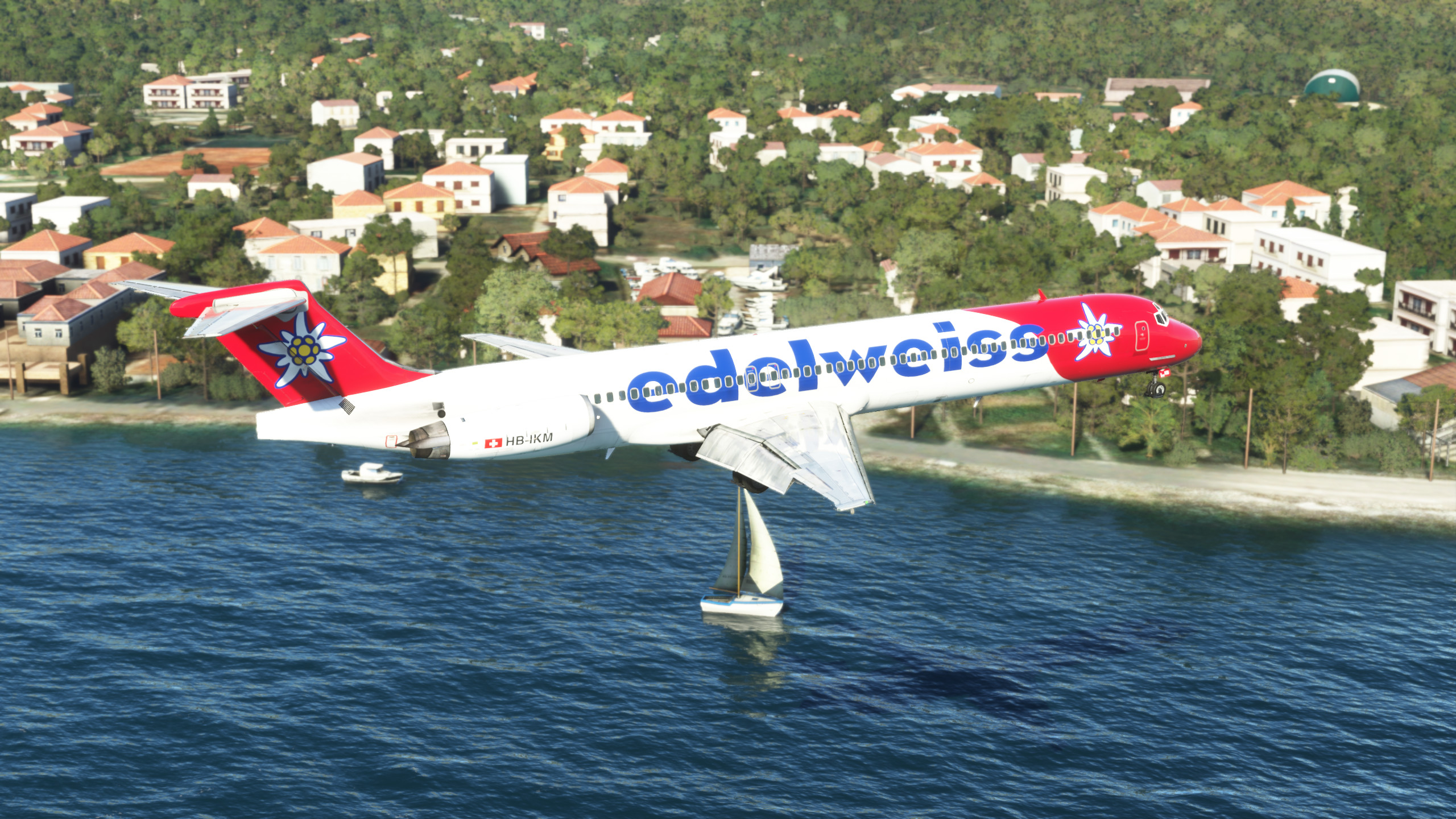 MD-83 Edelweiss HB-IKM - Aircraft Liveries for MSFS