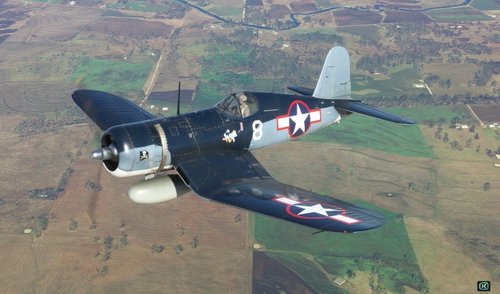 MilViz FG-1D Corsair VF-17 Jolly Rogers ZK-COR. 