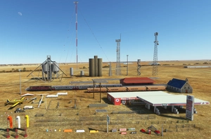 MSFS 2020 object library 200+ models - towers hangars to cones v14-11 UPDATE thumbnail 2