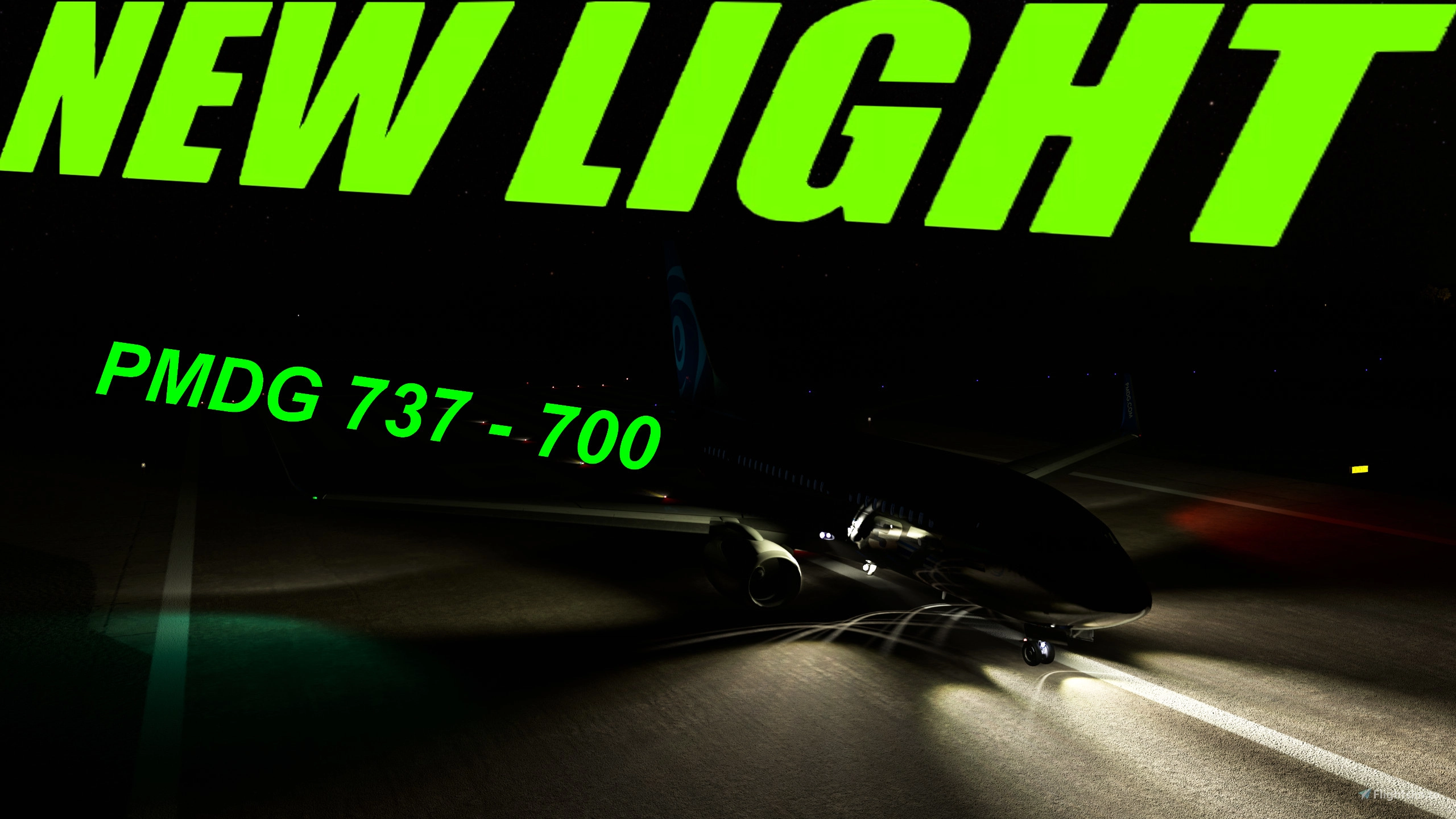New Light PMDG 737-700 ( enhancement taxi, landing light and other extrior light ) - Image 2