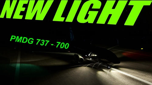 New Light PMDG 737-700 ( enhancement taxi, landing light and other extrior light )