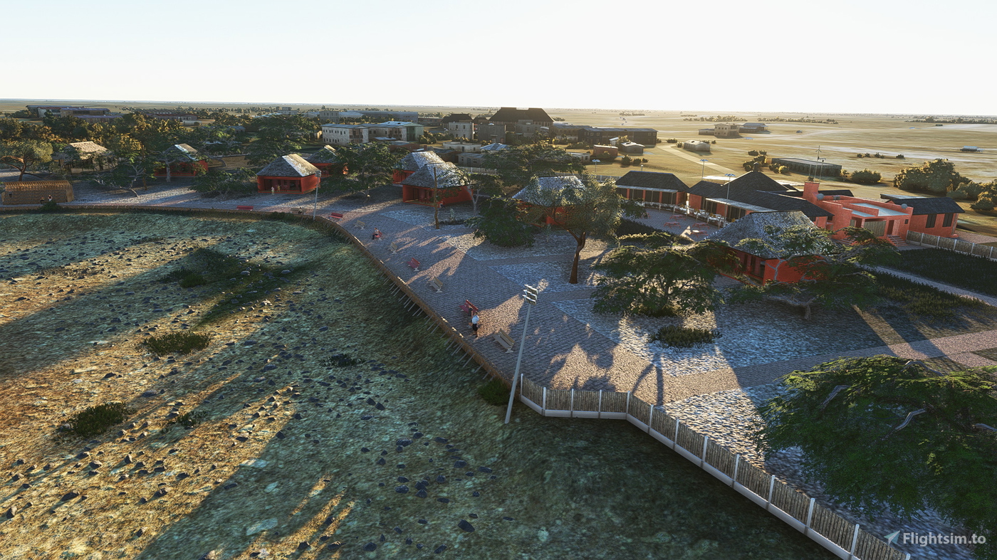 OkaukuejoWaterhole + FYOO airport for Microsoft Flight Simulator MSFS
