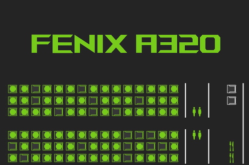 PACX - Fenix A320 realistic Layout with 180 seats