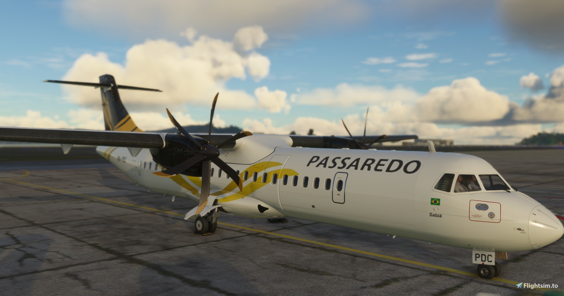 Passaredo PR-PDC (Old Livery) | Microsoft ATR 72-600 - Image 1