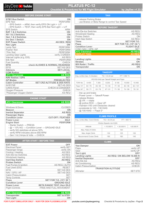 Pilatus PC-12  - Checklist & Procedures thumbnail 3