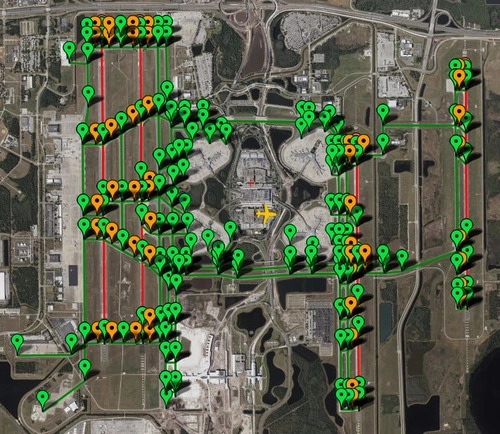 PILOT2ATC - KMCO Orlando, FL USA, taxiways & gates