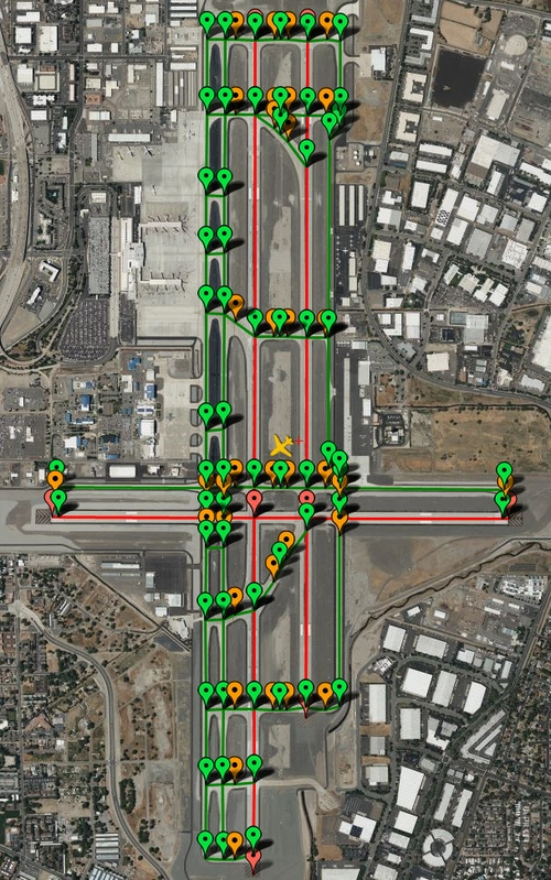 PILOT2ATC - KRNO Reno, Nevada USA, taxiways & gates