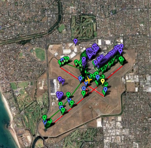 Pilot2ATC Adelaide YPAD Taxiways and Gates