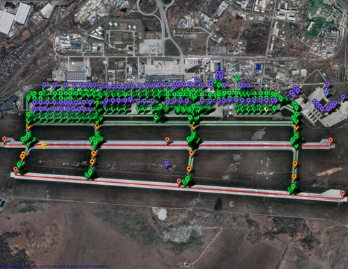 Pilot2ATC Koltsovo USSS Taxiways and Gates Ekaterinburg (Aerowulf 1.0.3)