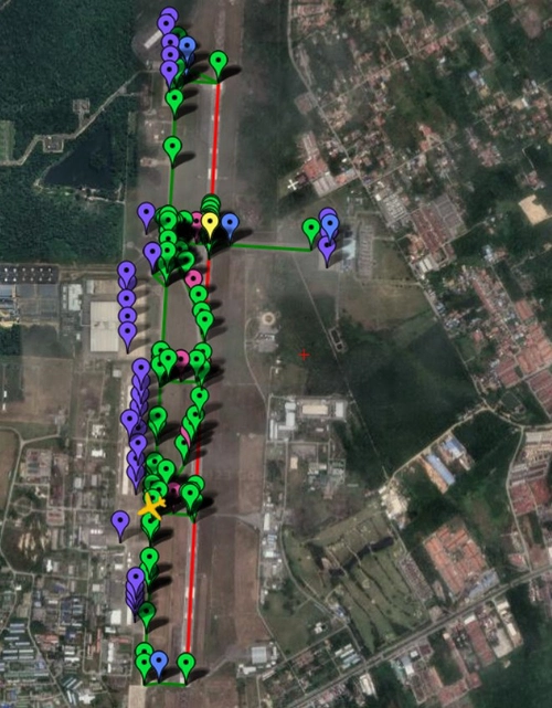 Pilot2ATC Kuantan WMKD Taxiways and Gates