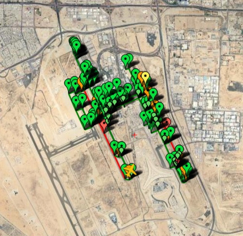 Pilot2ATC Kuwait OKKK (formerly: OKBK) Taxiways and Gates