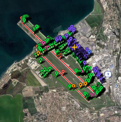 Pilot2ATC Marseille LFML Taxiways and Gates