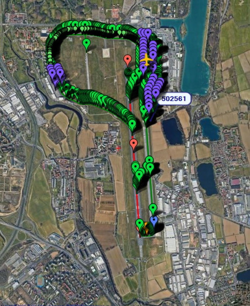 Pilot2ATC Milano-Linate LIML Taxiways and Gates