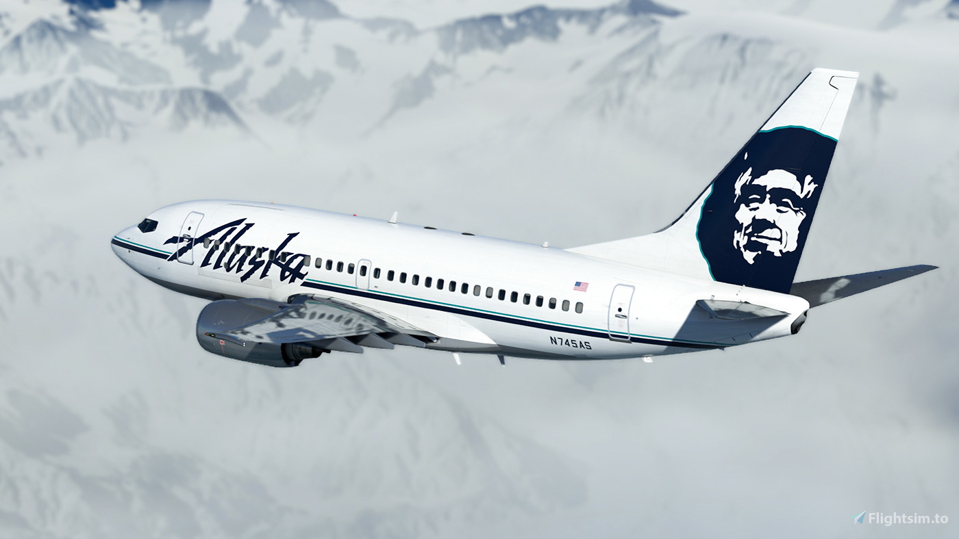 PMDG 737-600 Alaska Airlines (N745AS) for Microsoft Flight