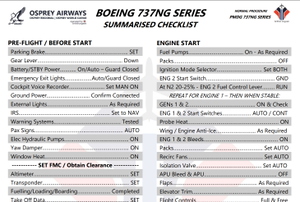 PMDG 737NG Summarised Normal Checklist thumbnail 4