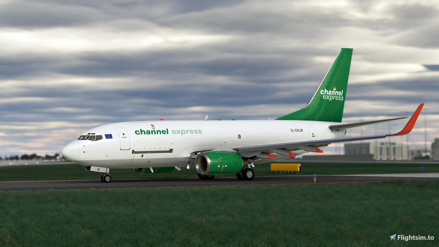Channel Extress PMDG 737-700BDSF Channel Express (G-CELW) for Microsoft Flight ...