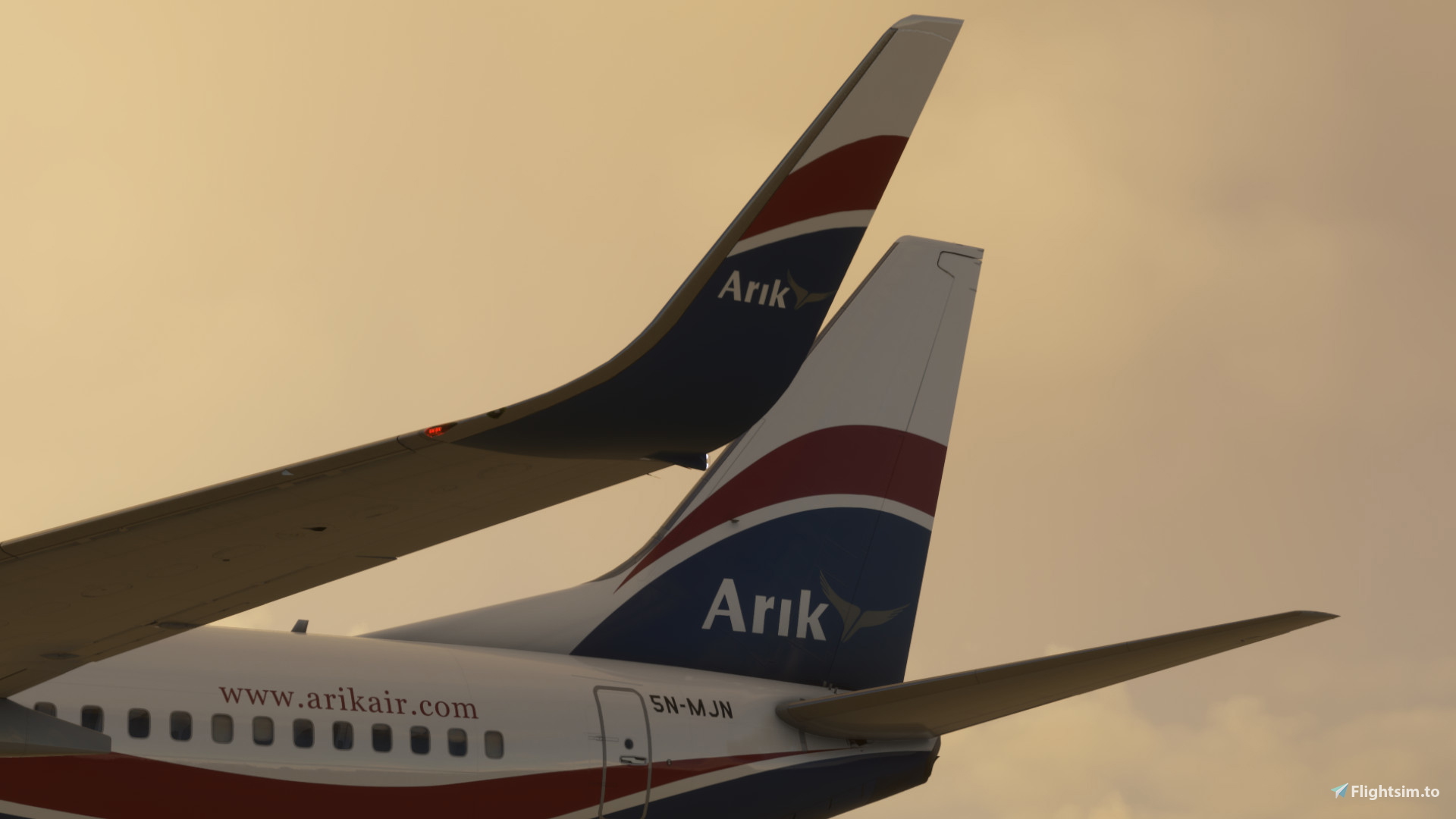 PMDG 737-800 Arik Air 5N-MJN 