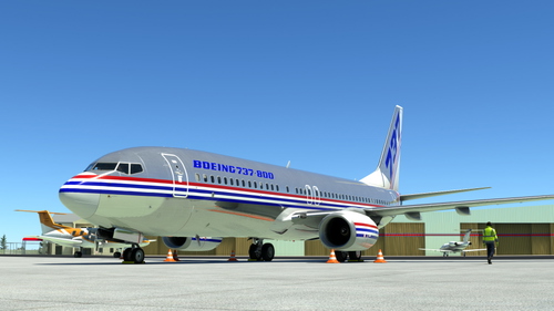 PMDG 737-800 Boeing Bare Metal House Livery
