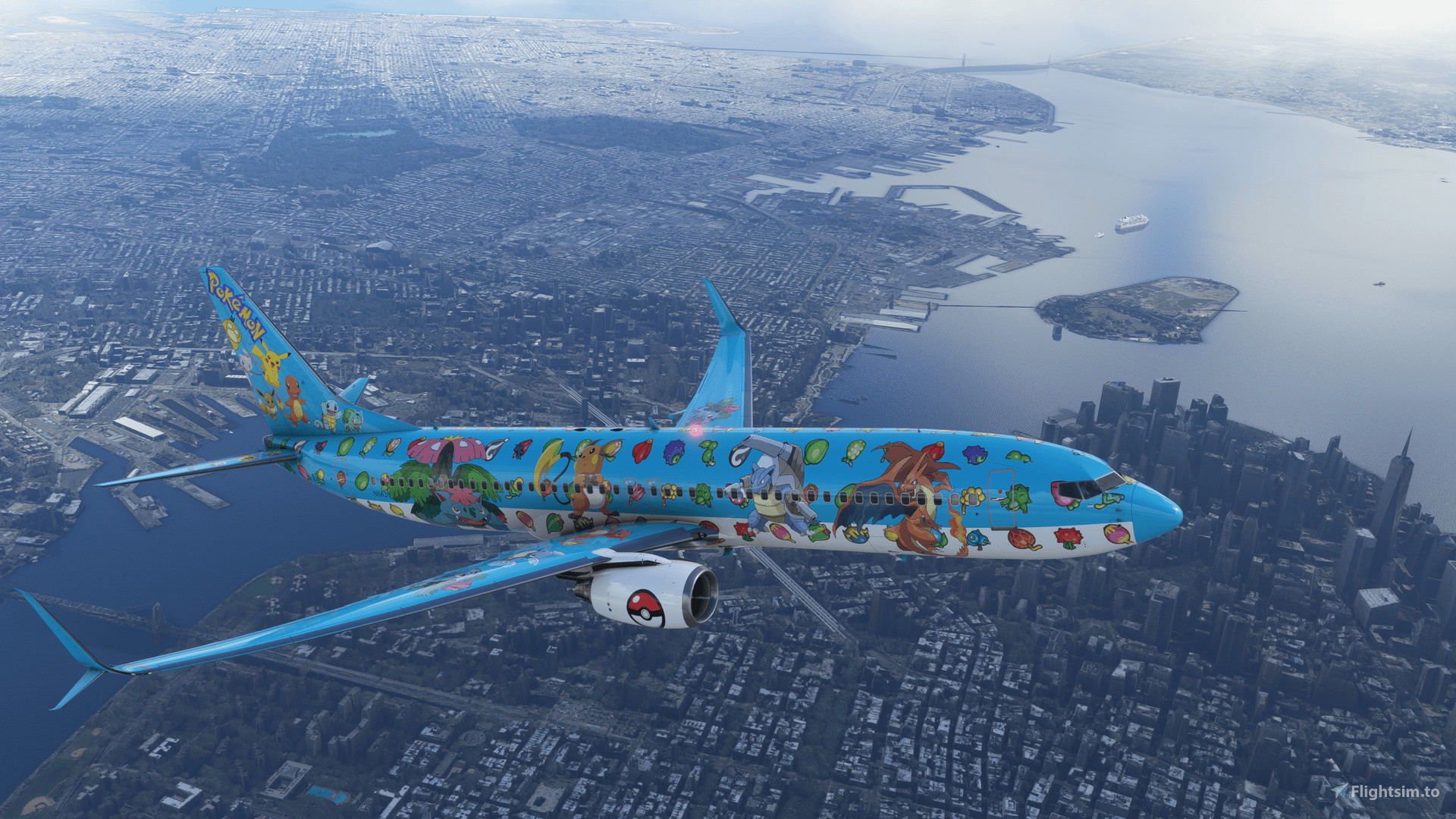 PMDG 737-800 Pokemon Gen 1 for Microsoft Flight Simulator | MSFS