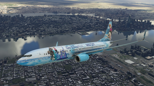 PMDG 737-800 WestJet Walt Disney World - Frozen Livery(Fictional)