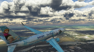 PMDG 737-800 WestJet Walt Disney World - Frozen Livery(Fictional) thumbnail 3