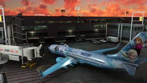 PMDG 737-800 WestJet Walt Disney World - Frozen Livery(Fictional) thumbnail 9