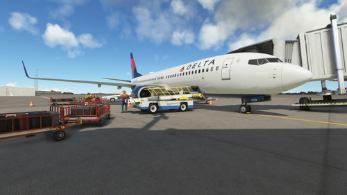 PMDG 737 Cold and Dark with Jetway