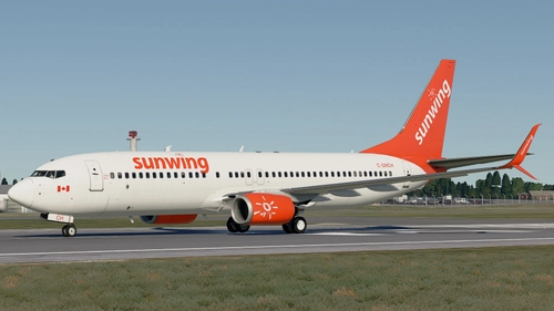 PMDG B737-800SSW - Sunwing C-GNCH (OPB TUI Sticker)