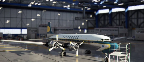 PMDG_DC-6B_Lufthansa cargo+pax