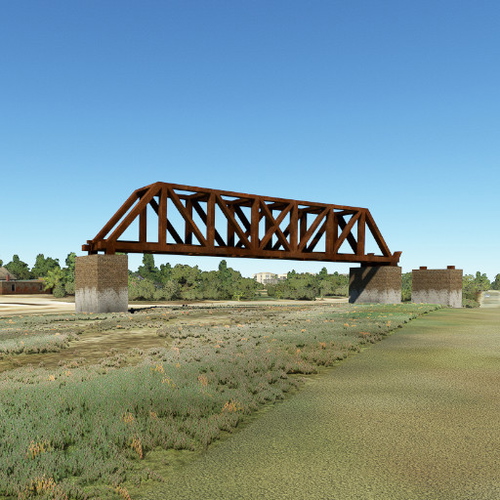 Puente de Hierro Mariano Acosta, Av. Dr. Ricardo Balbín, Provincia de Buenos Aires, Argentina
