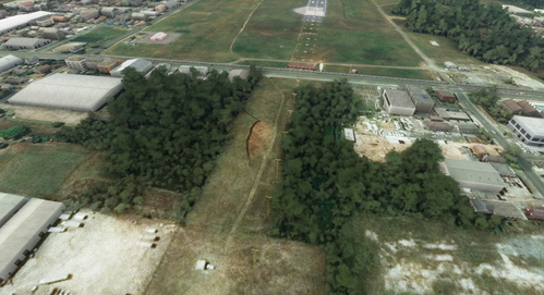 Removal of trees from runways 15 and 33 at Curitiba SBCT.