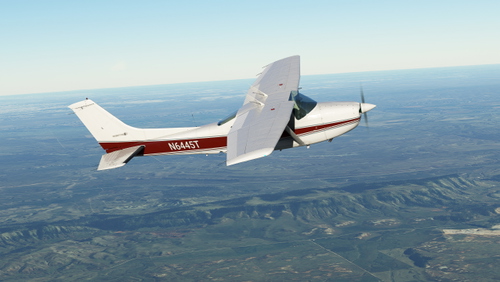 Retro Burnt Red livery for Carenado C182RG