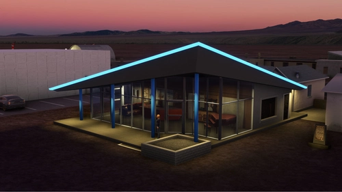 Roy's Motel Office and Residence Amboy California